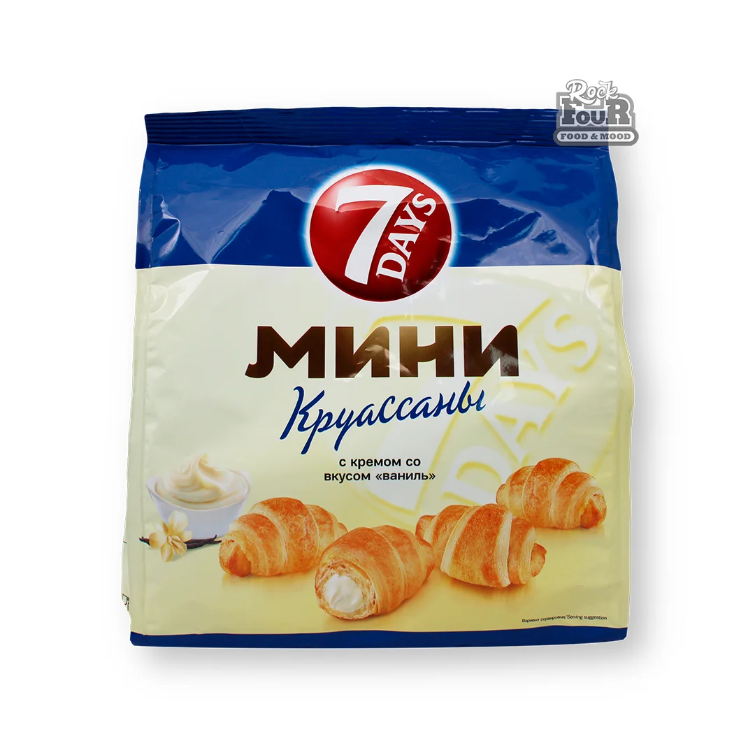 Mini croissants "7Days" with vanilla flavored cream 200g